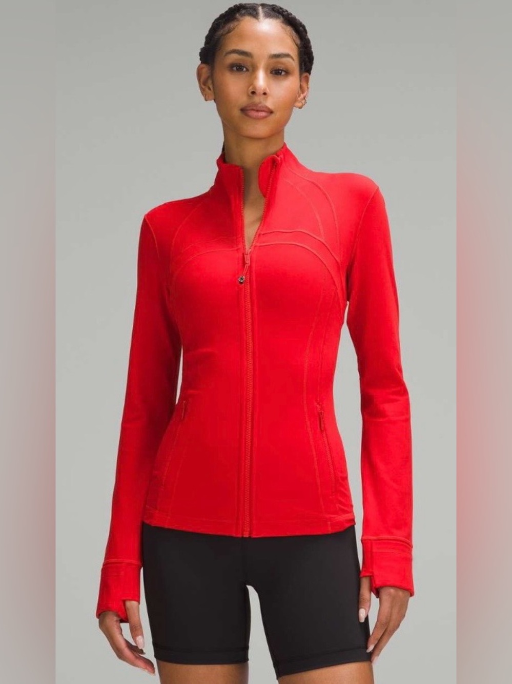 Lululemon NWT Define Jacket Luon, full zipper, zipper pocket True Red Size 4